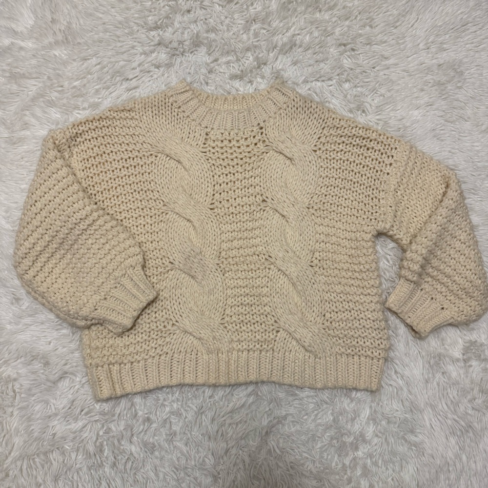 RAGA Cream Cable Knit Sweater RAGA Chunky Knit Sweater Cream RAGA Sweater